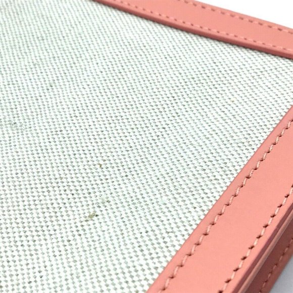 BALENCIAGA Classic Cluch Bag Natural x pink Canvas x Leather - Picture 2 of 11